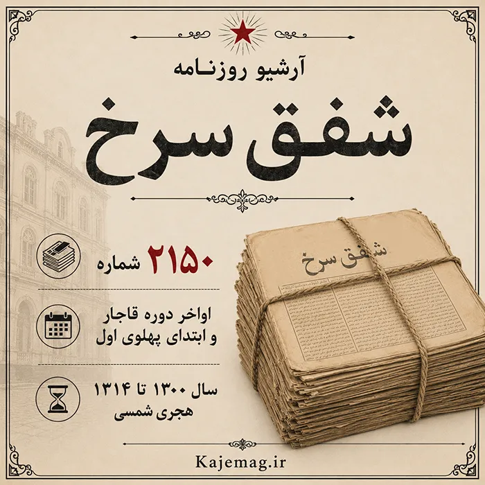 دانلود آرشیو روزنامه شفق سرخ شامل 2150 شماره